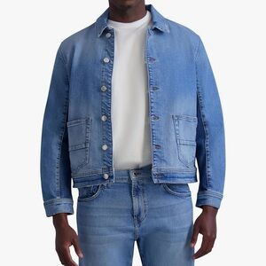 KARL LAGERFELD Men's 2 Bottom Pockets Denim Jacket